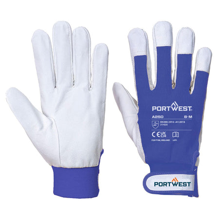 Portwest A250 Waterproof Leather 110 Grain Palm Mechanical Glove