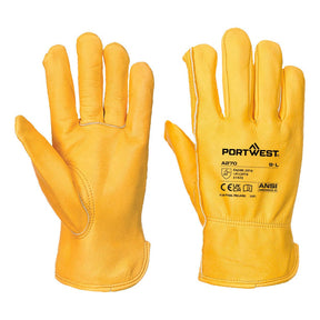 Portwest A270 Waterproof Leather Driver 100 Cow Grain Glove