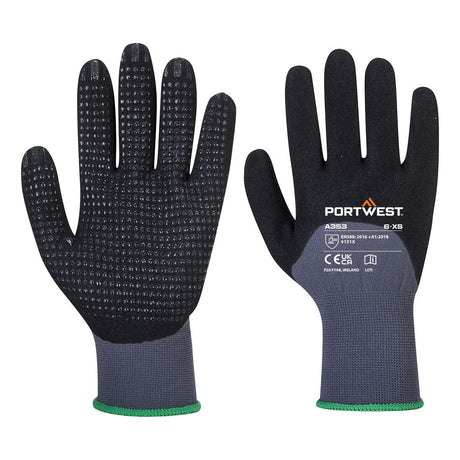 Portwest A353 Grip 15 Nitrile Sandy 3/4 Palm Dotted Glove