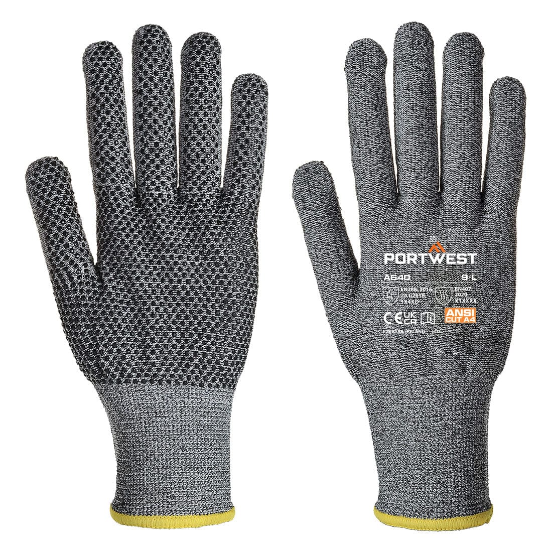Portwest A640 Cut D13 PVC Dot Glove