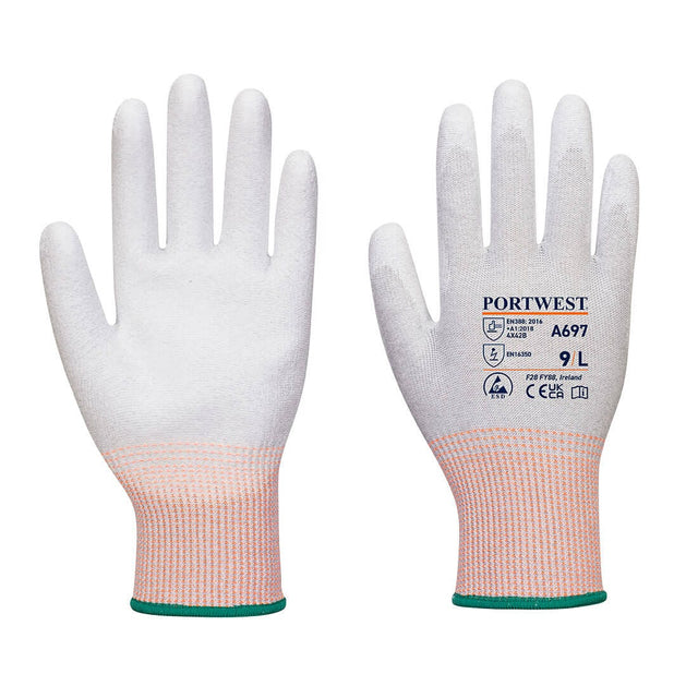 Portwest A697 ESD Cut B13 PU Palm Glove (Pk12)