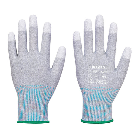 Portwest A698 MR13 ESD PU Fingertip Glove