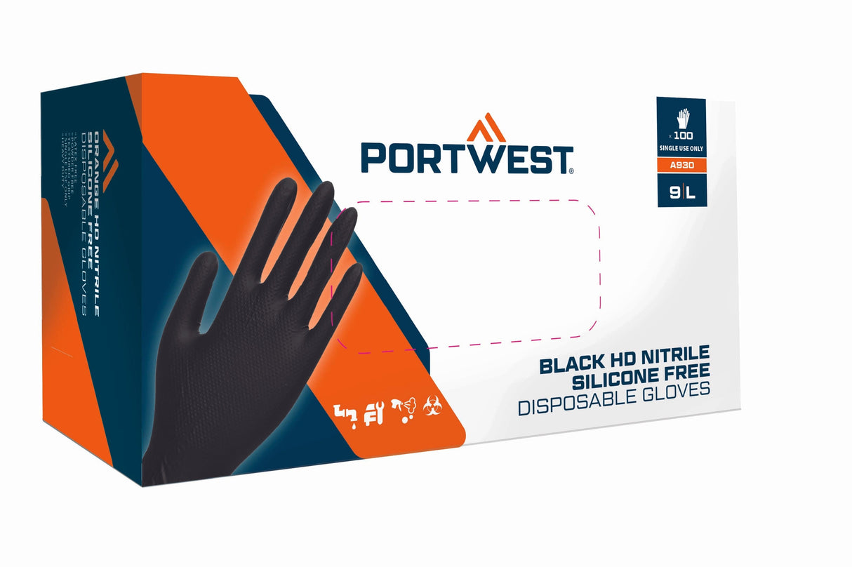 Portwest A930 Disp 7 mil Disposable Glove (Pk100)