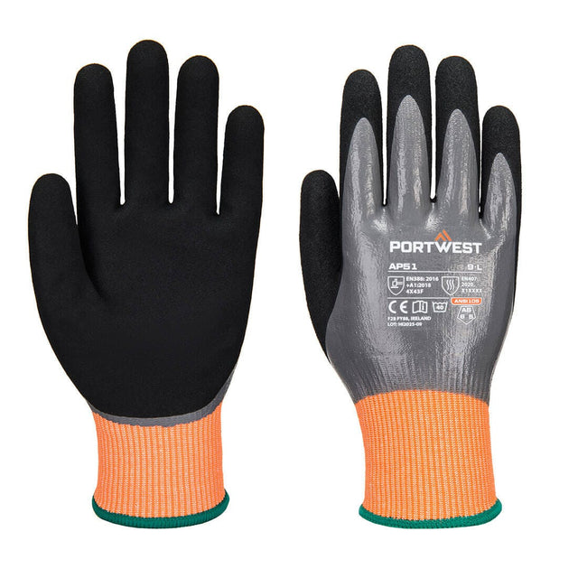 Portwest AP51 Cut F15 Nitrile Aqua Glove