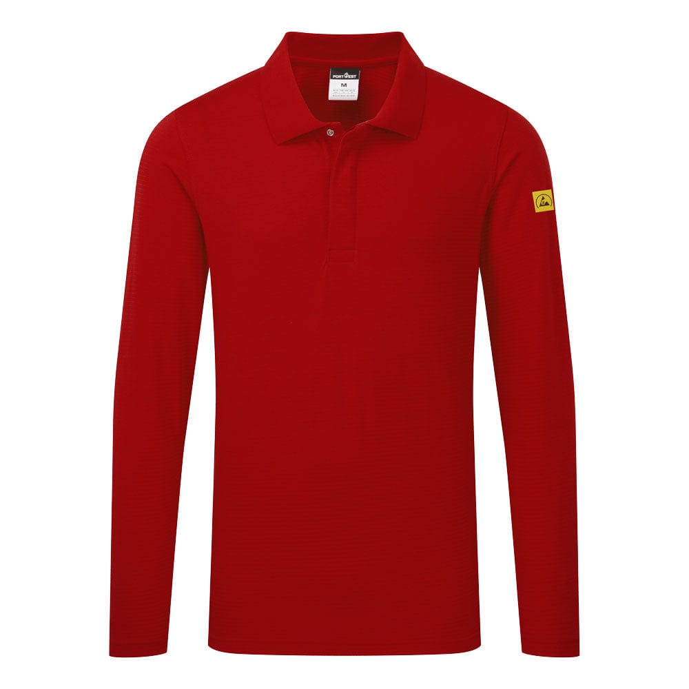 Portwest AS23 Anti-Static ESD Polo Shirt L/S