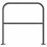 autopa-perimeter-stainless-steel-hoop-barriers-48mm-with-horizontal-bar-safety-outdoor-guard-rails-car-parks-industrial-commercial-playground-permanent-obstacle-motercycle-bike-security-trolley-parks-car-showrooms-dealerships-bolt-down-heavy-duty-robust-durable-weather-resistant-residential-impact-resistant