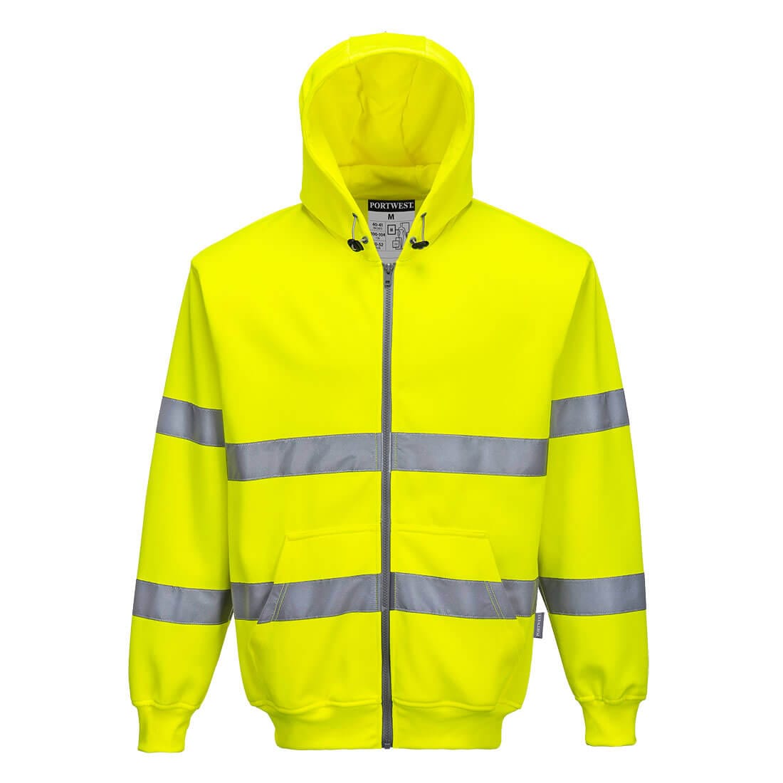 Portwest B305 Class 3 Hi-Vis Zipped Hoodie