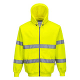 Portwest B305 Class 3 Hi-Vis Zipped Hoodie