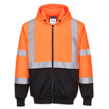 Portwest B315 Class 2 Hi-Vis Contrast Zipped Hoodie