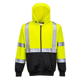 Portwest B315 Class 2 Hi-Vis Contrast Zipped Hoodie