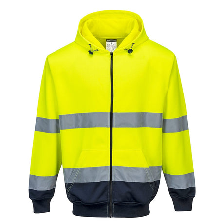 Portwest B317 Class 3 Hi-Vis Contrast Zipped Hoodie