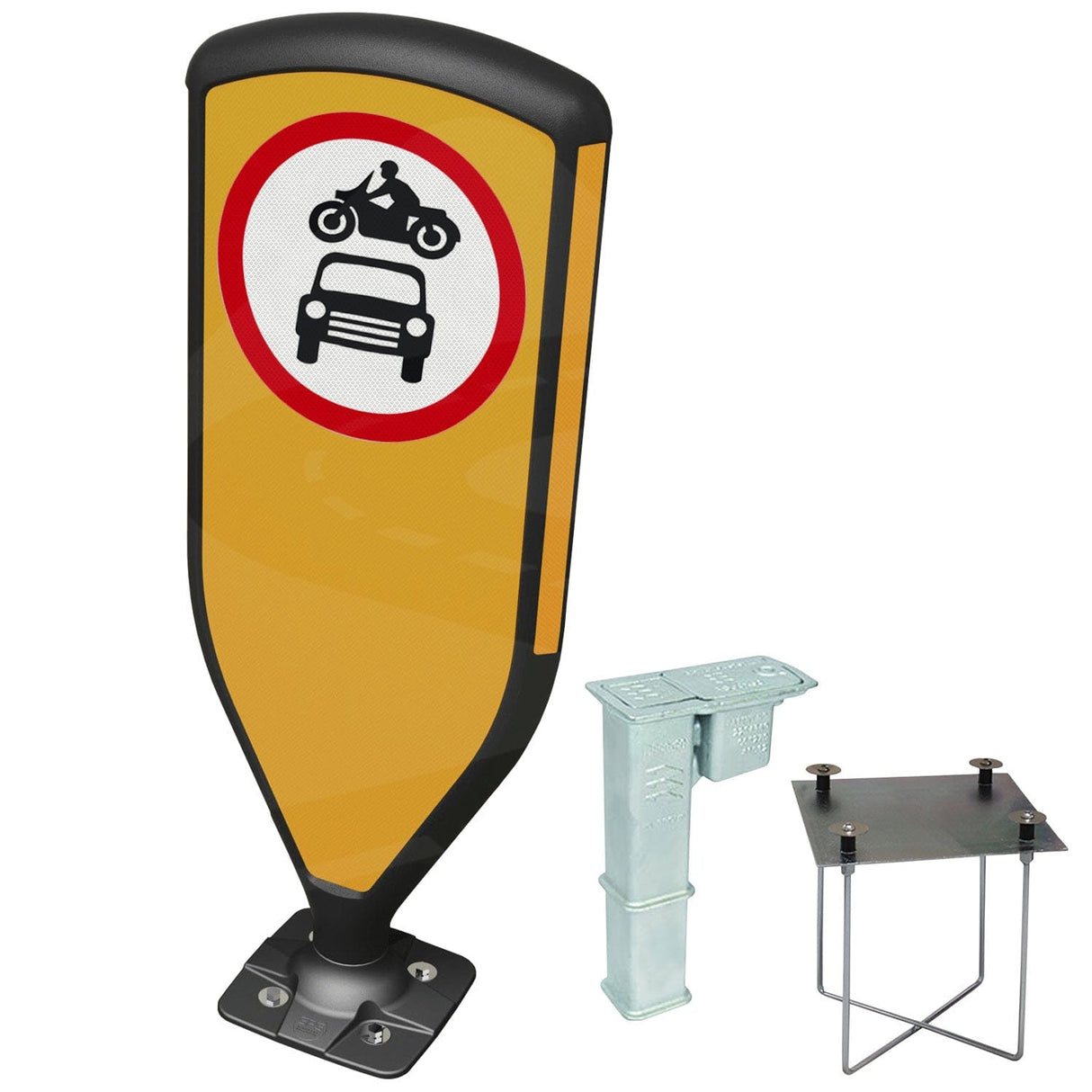Retroreflective Reboundable Self-Righting Bollard