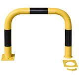 black-bull-removable-steel-protection-guards-temporary-access-yellow-black-hot-dip-galvanised-indoor-outdoor-powder-coated-industrial-warehouse-heavy-duty-metal-wall-corner-high-impact-safety-guards-bolt-down-surface-mount-high-visibility-durable-impact-protection