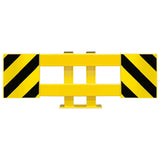 BLACK-BULL-racking-end-frame-protectors-A-warehouse-pallet-rack-heavy-duty-galvanised-steel-industrial-commercial-factories-durable-protective-safety-forklift-plant-machinery-adjustable-width-manufacturing-units-distribution-depots-powder-coated