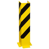 black-bull-U-profile-heavy-duty-pallet-racking-corner-protectors-forklift-damage-prevention-impact-resistant-building-doorway-protection-high-visibility-powder-coated-yellow-industrial-warehouse-safety-black-top-grade-steel-machine-guards-partitions-mezzanine-support-columns-racking-uprights-DIN-4844-Safety Guidelines