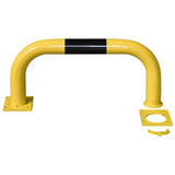 black-bull-removable-steel-protection-guards-temporary-access-yellow-black-hot-dip-galvanised-indoor-outdoor-powder-coated-industrial-warehouse-heavy-duty-metal-wall-corner-high-impact-safety-guards-bolt-down-surface-mount-high-visibility-durable-impact-protection