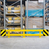 BLACK-BULL-racking-end-frame-protectors-A-warehouse-pallet-rack-heavy-duty-galvanised-steel-industrial-commercial-factories-durable-protective-safety-forklift-plant-machinery-adjustable-width-manufacturing-units-distribution-depots-powder-coated