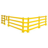 BLACK-BULL-impact-guard-rails-external-corner-section-indoor-outdoor-use-powder-coated-yellow-steel-impact-warehouse-protection-guardrail-safety-workplace-factories-parking-lots-barrier-beam-bollard-modular