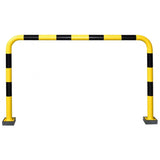 black-bull-flex-flexible-steel-protection-guards-1240mm-shock-absorption-yellow-black-hot-dip-galvanised-indoor-outdoor-powder-coated-industrial-warehouse-heavy-duty-metal-wall-corner-high-impact-safety-guards-bolt-down-surface-mount-high-visibility-durable-impact-protection-garages-forklift-commercial-retail-distribution