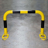 black-bull-removable-steel-protection-guards-temporary-access-yellow-black-hot-dip-galvanised-indoor-outdoor-powder-coated-industrial-warehouse-heavy-duty-metal-wall-corner-high-impact-safety-guards-bolt-down-surface-mount-high-visibility-durable-impact-protection