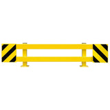 BLACK-BULL-racking-end-frame-protectors-A-warehouse-pallet-rack-heavy-duty-galvanised-steel-industrial-commercial-factories-durable-protective-safety-forklift-plant-machinery-adjustable-width-manufacturing-units-distribution-depots-powder-coated