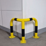 black-bull-corner-protection-guards-yellow-black-red-white-hot-dip-galvanised-indoor-outdoor-powder-coated-industrial-warehouse-heavy-duty-metal-wall-corner-high-impact-safety-guards-bolt-down-surface-mount-high-visibility-durable-impact-protection