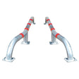 BLACK-BULL-HGV-wheel-guides-guards-hot-dip-galvanised-red-reflective-bands-twin-set-truck-parking-alignment-aids-chocking-commercial-van-vehicle-guidance-stopper-chock-loading-bay-curb-steel