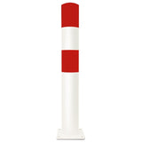 BLACK-BULL-heavy-duty-top-grade-steel-bollard-galvanised-powder-coated-red-white-industrial-durable-warehouses-factories-high-visibility-quality-TUV-tested-DGUV108007-surface-fix-bolt-down-concrete-in-ragged-concrete-filled