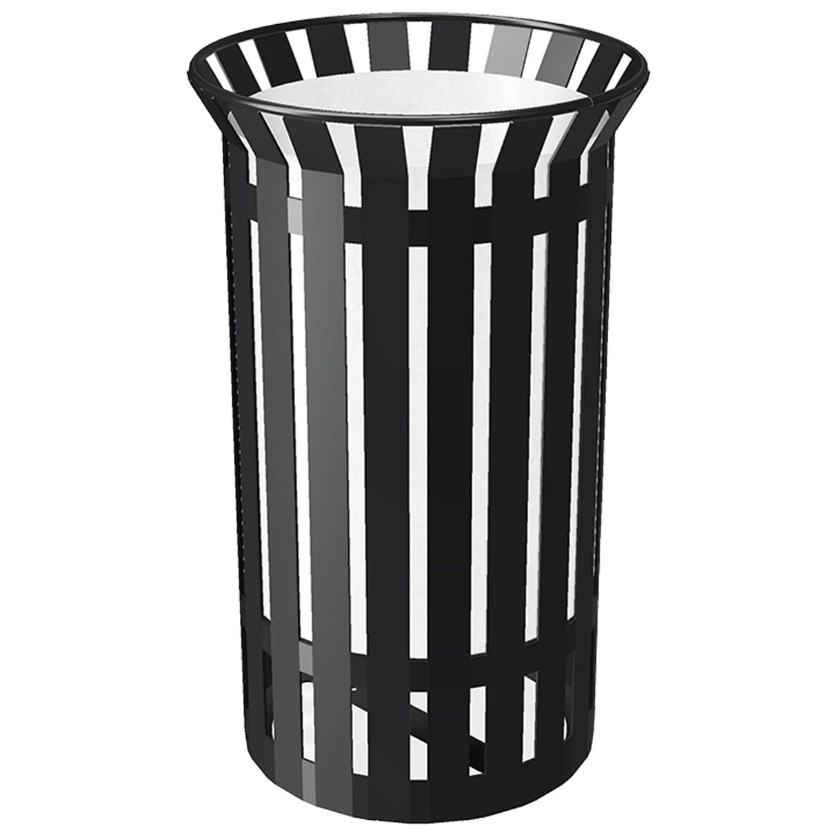 Heavy Duty Flared Top Steel Litter Bin