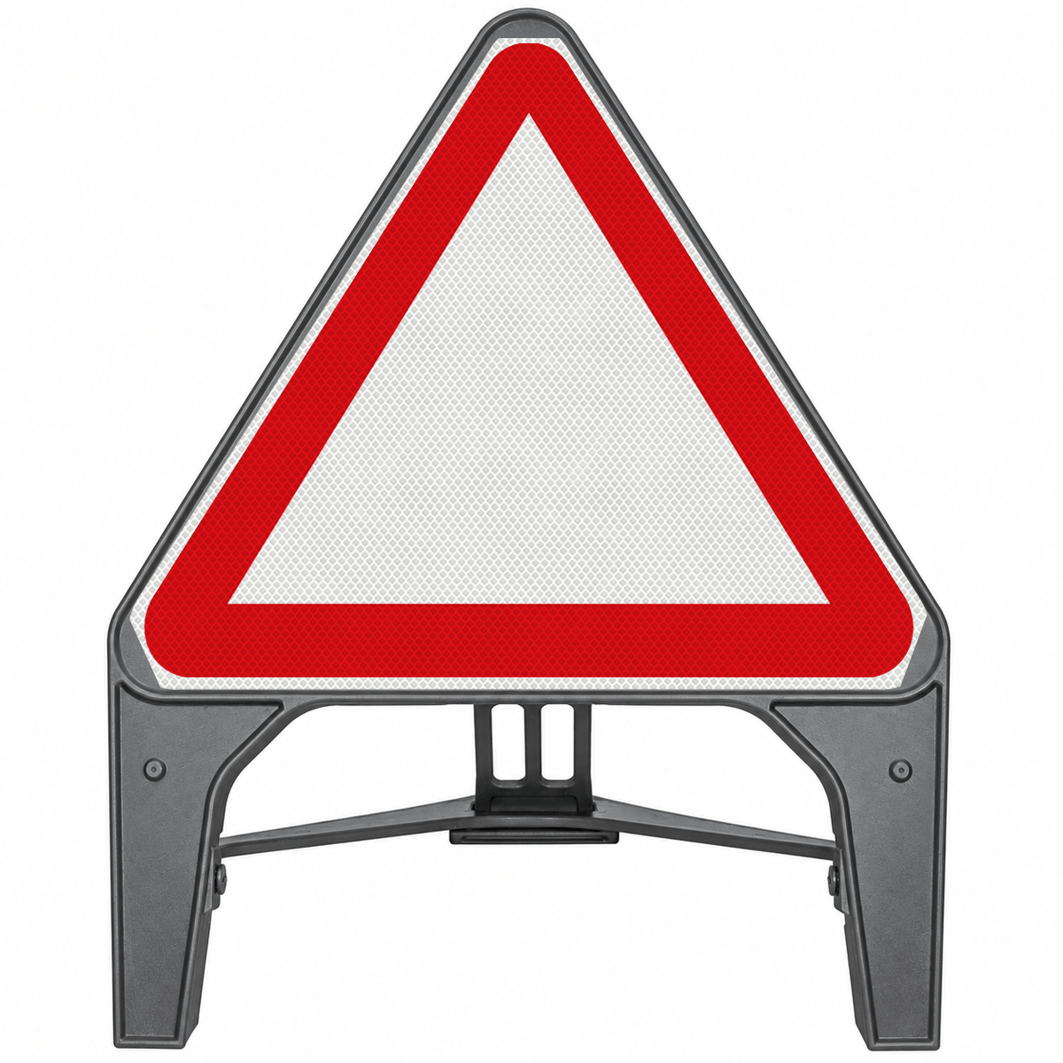 Blank Red/White 750mm Q-Sign