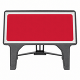 Blank Red/White 1050 x 450mm Q-Sign