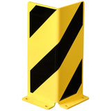 black-bull-right-angle-heavy-duty-pallet-racking-corner-protectors-forklift-damage-prevention-impact-resistant-building-doorway-protection-high-visibility-powder-coated-yellow-industrial-warehouse-safety-black-top-grade-steel-machine-guards-partitions-mezzanine-support-columns-racking-uprights-DIN-4844-Safety Guidelines