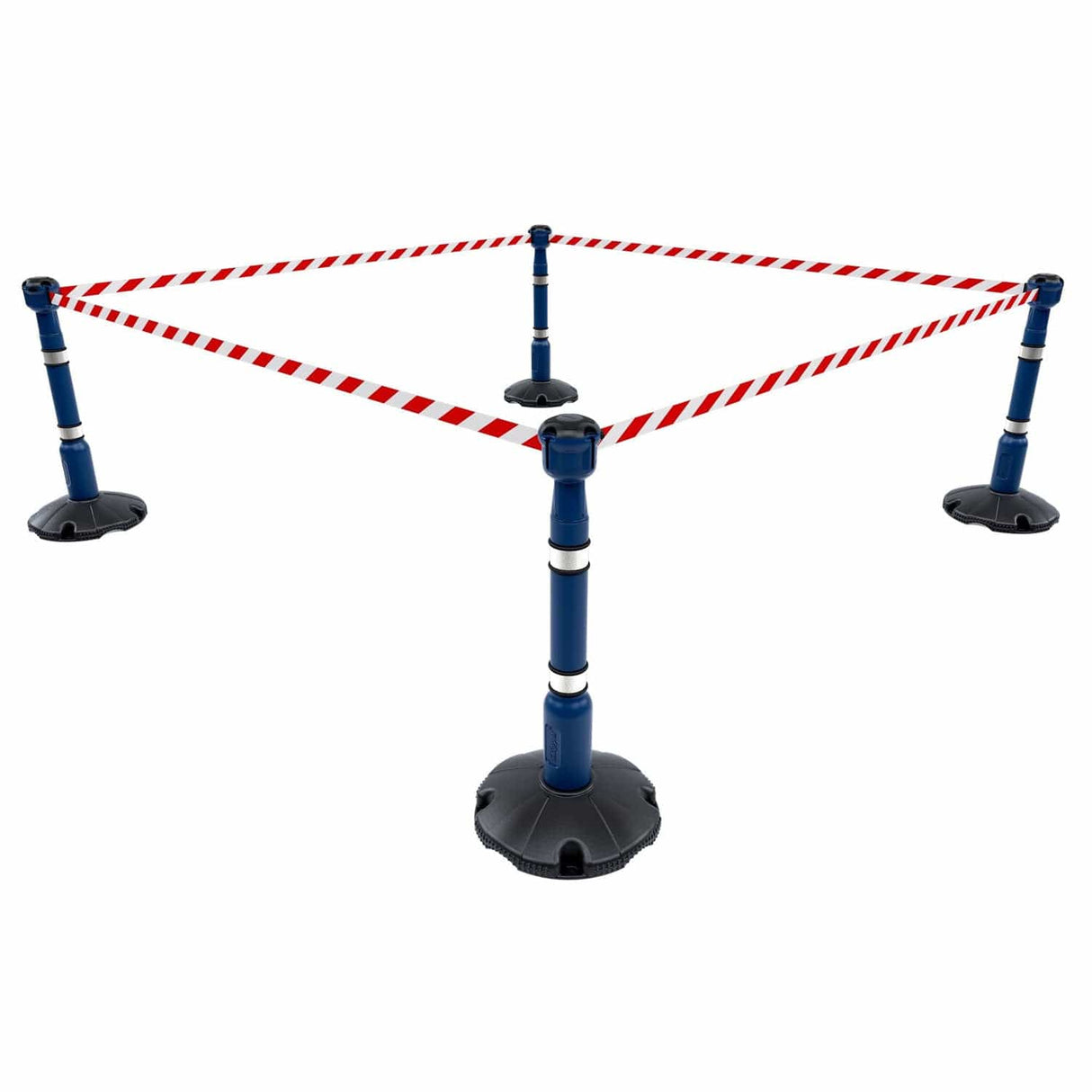 Retractable-barrier-cone-kit-Skipper-TM-traffic-safety-cone-retractable-tape-barrier-high-visibility-events-reflective-belt-portable-temporary-heavy-duty-prismatic-pvc-orange-warehouse-road-37m-black-yellow