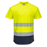 Portwest C395 Class 2 Hi-Vis Contrast Mesh Insert T-Shirt S/S