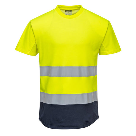 Portwest C395 Class 2 Hi-Vis Contrast Mesh Insert T-Shirt S/S