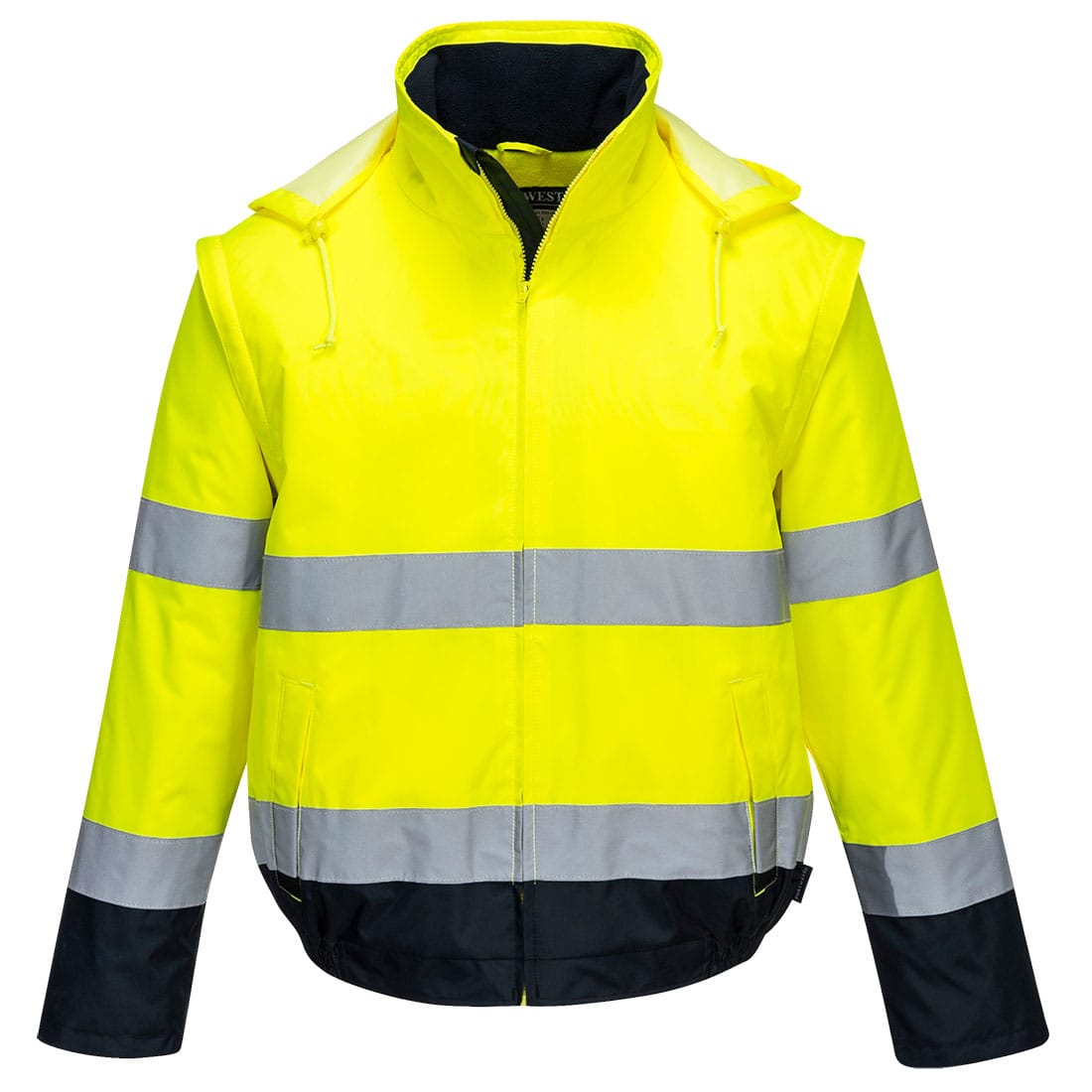 Portwest C464 Class 3 Hi-Vis 2-in-1 Contrast Essential Lite Bomber Jacket