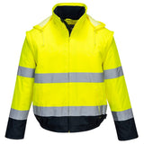 Portwest C464 Class 3 Hi-Vis 2-in-1 Contrast Essential Lite Bomber Jacket