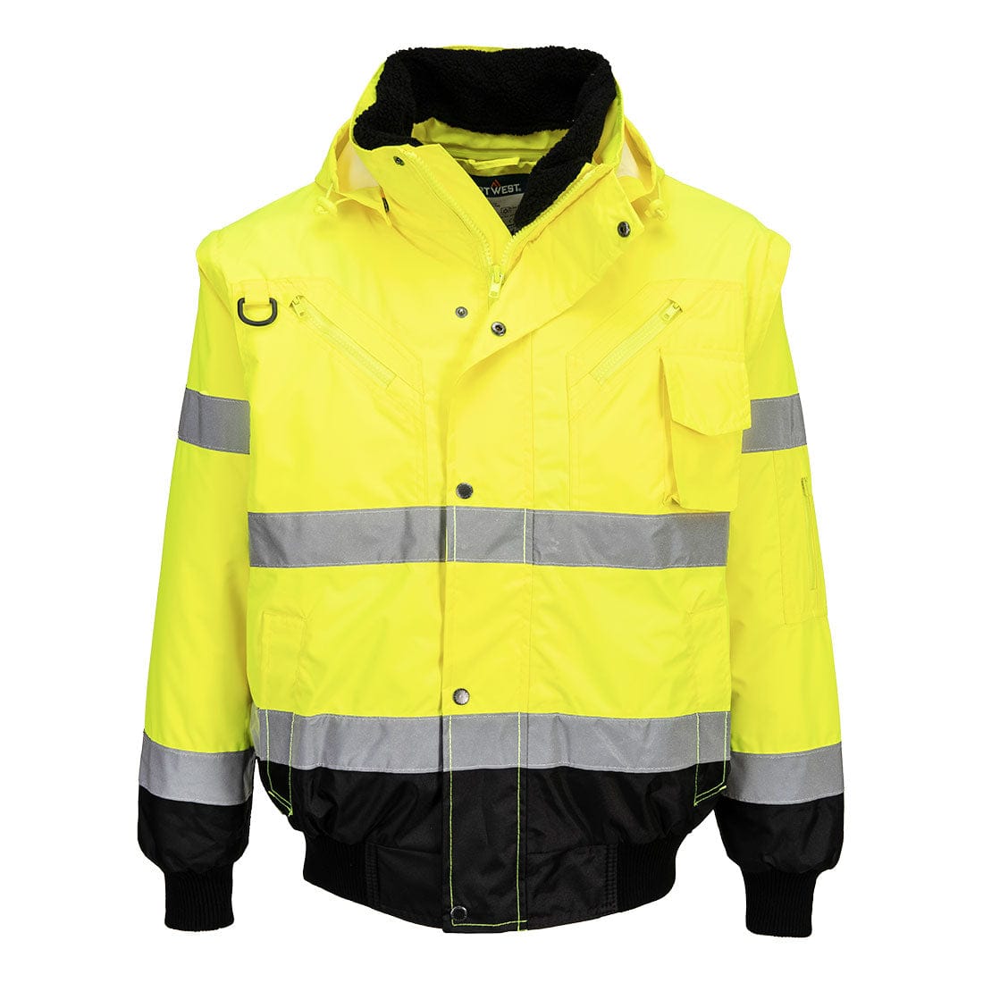 Portwest C465 Class 3 Hi-Vis 3-in-1 Contrast Bomber Jacket