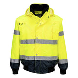Portwest C465 Class 3 Hi-Vis 3-in-1 Contrast Bomber Jacket