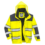 Portwest C466 Class 3 Hi-Vis 3-in-1 Contrast Winter Bomber Jacket