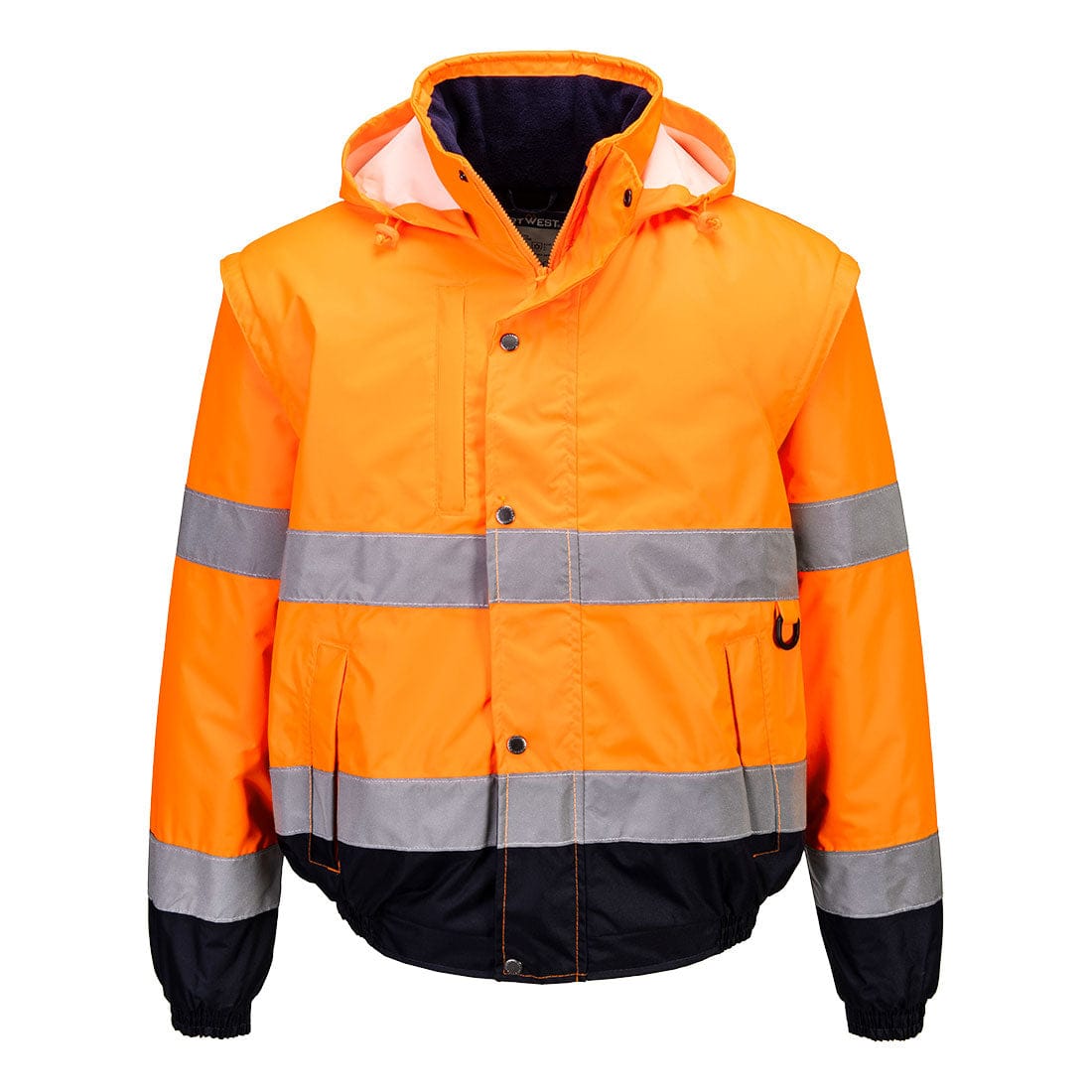 Portwest C468 Class 3 Hi-Vis 2-in-1 Contrast Bomber Jacket