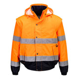 Portwest C468 Class 3 Hi-Vis 2-in-1 Contrast Bomber Jacket