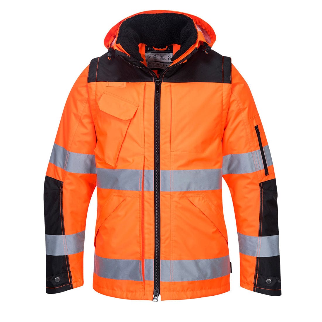 Portwest C469 Class 3 Hi-Vis 3-in-1 Contrast Winter Pro Jacket