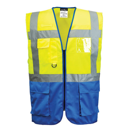 Portwest C476 Warsaw Hi-Vis Contrast Executive Vest