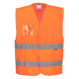 Portwest C494 Hi-Vis Half Mesh Two Band Vest