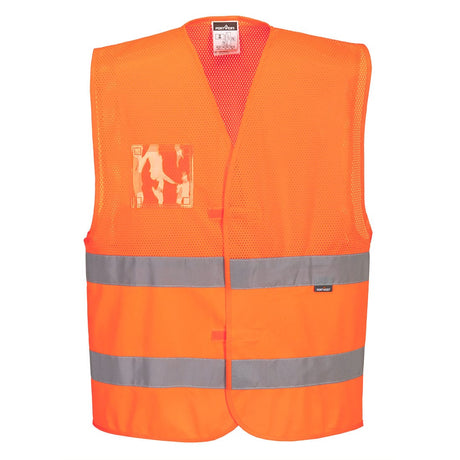 Portwest C494 Hi-Vis Half Mesh Two Band Vest