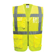 Portwest C496 Madrid Hi-Vis Half Mesh Executive Vest