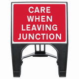 Care When Leaving Junction 600 x 450mm Q-Sign
