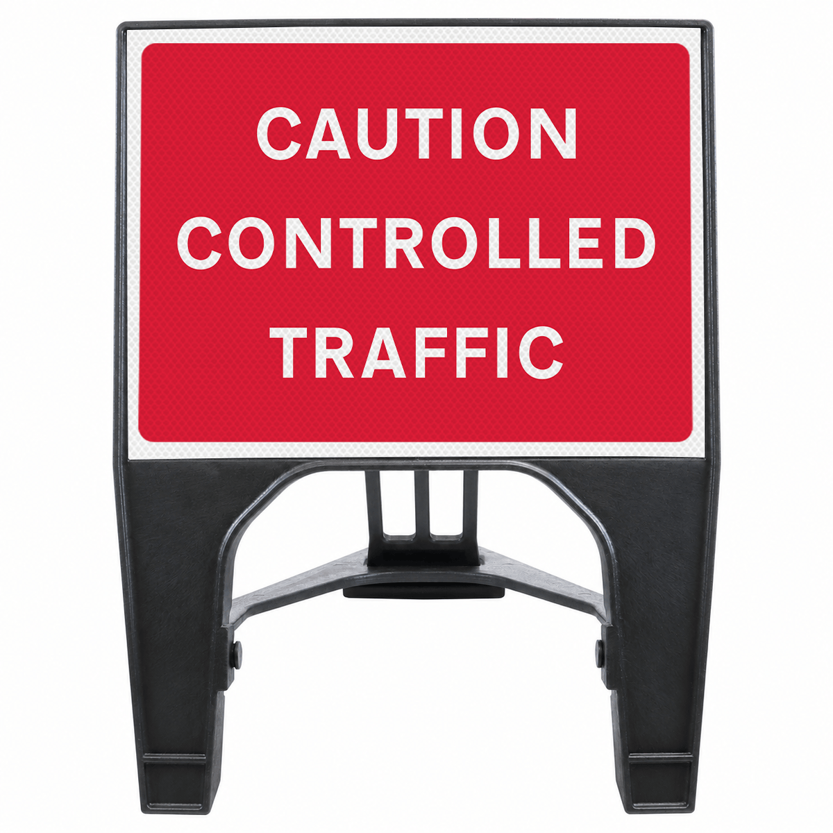 Caution Controlled Traffic 600 x 450mm Q-Sign