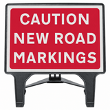 Caution New Road Markings 1050x750mm Q-Sign